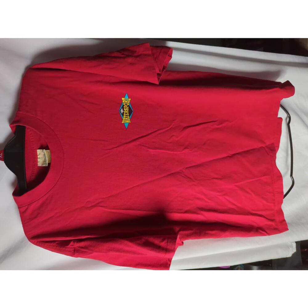 Vintage 90s St. John's Bay Red Short Sleeve T-Shirt Watersport Size L See Desc
